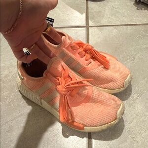 Adidas Women's Coral and White Athletic Shoes